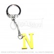 Letter N Wooden Keyring