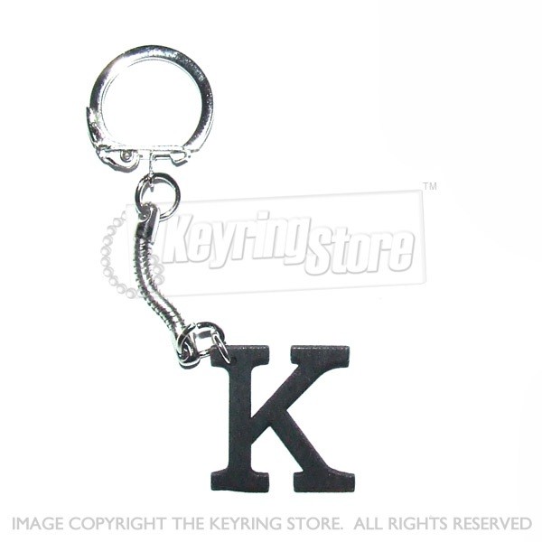 Letter K Wooden Keyring