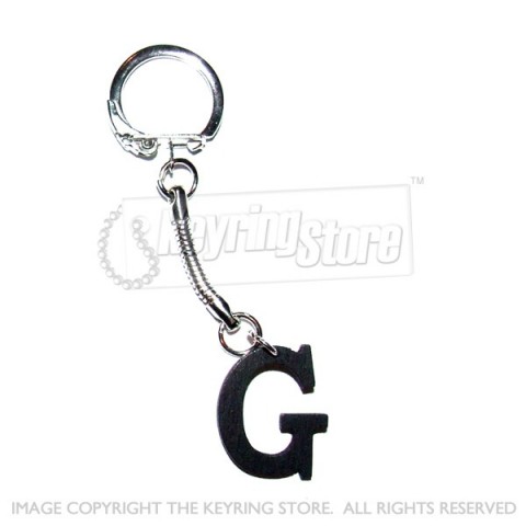 Letter G Wooden Keyring