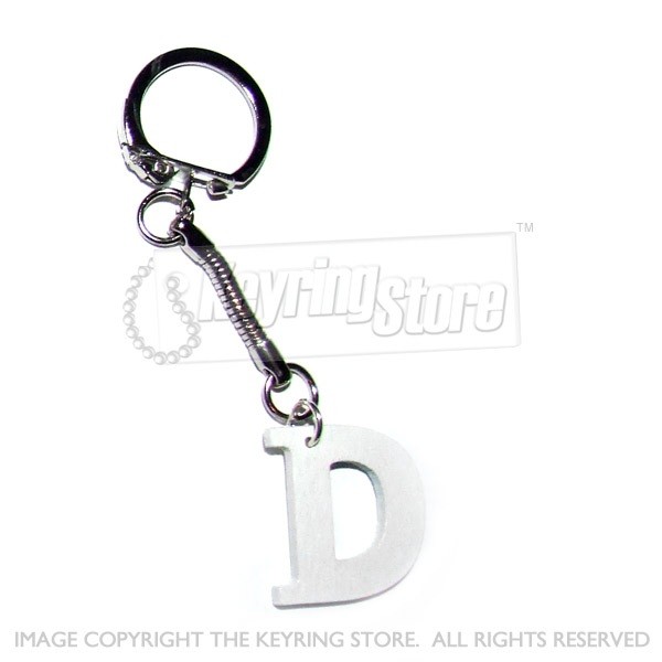 Letter D Wooden Keyring