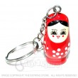 Russian Doll Keyring (red)