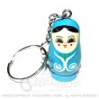 Russian Doll Keyring (blue)