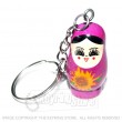 Russian Doll Keyring (pink)