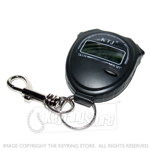 Alarm Clock Stopwatch Timer Keyring