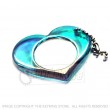 Heart Shaped Translucent Mirror keyring