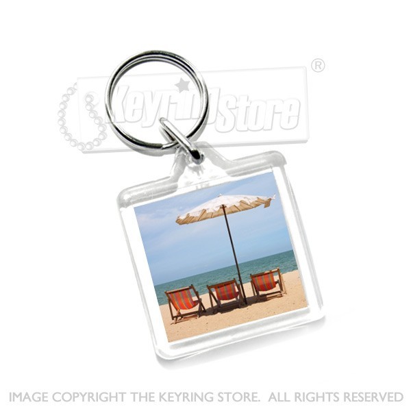 Square Photo Keyring