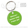 39mm Personalised Plastic Glaze™ Keyring