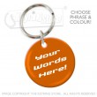 39mm Personalised Plastic Glaze™ Keyring