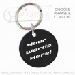 39mm Personalised Plastic Glaze™ Keyring