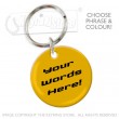 39mm Personalised Plastic Glaze™ Keyring