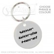 39mm Personalised Plastic Glaze™ Keyring