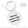 39mm Personalised Plastic Glaze™ Keyring