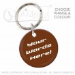 39mm Personalised Plastic Glaze™ Keyring