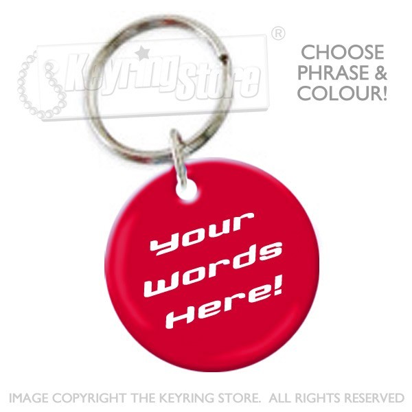 31mm GlazePrint™ Message Keyring