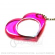 Heart Shaped Translucent Mirror keyring