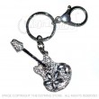 Guitar Diamante Keyring