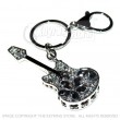 Guitar Diamante Keyring