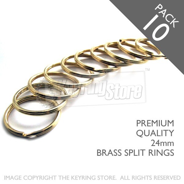 25mm Premium Brass Split Rings PACK 10