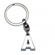 Letter A Metal Keyring