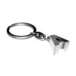 Letter A Metal Keyring