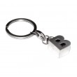 Letter B Metal Keyring