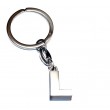 Letter L Metal Keyring