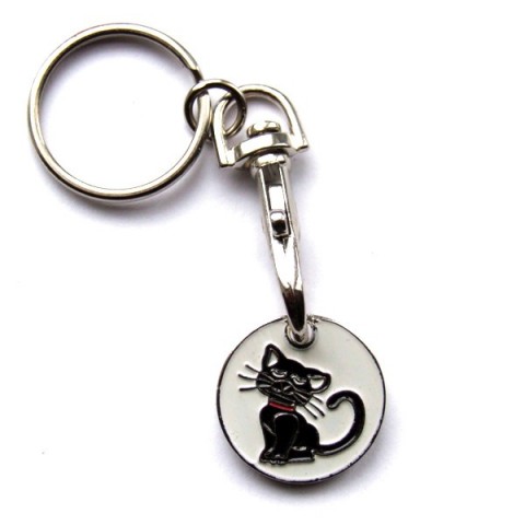 Cat Trolley Coin Keyring