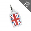 Union Jack Print Keyrings - PACK 10