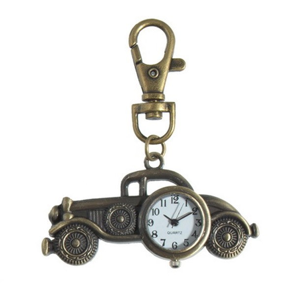 Motor Car Clock keyring