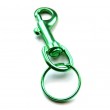 Metal Belt Clip Keyring - Green