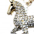 Horse Diamante Keyring