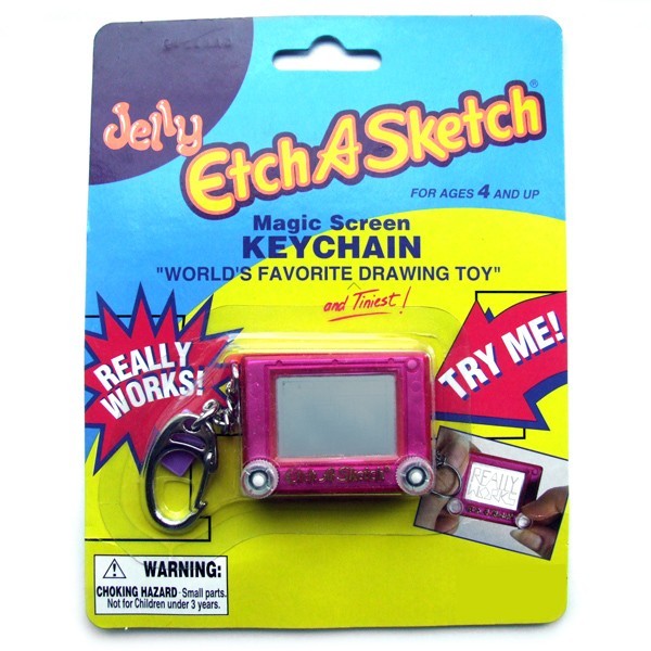 Etch-A-Sketch Keyring