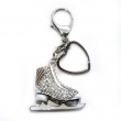 Ice Skate Diamante Keyring