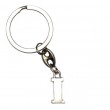 Letter I Metal Keyring