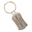 Laser Engraved Metal Lozenge Keyring