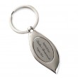 Laser Engraved Metal Droplet Keyring