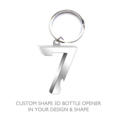 Custom Shape Bottle Opener Keyring