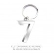 Custom Shape 3D Keyring