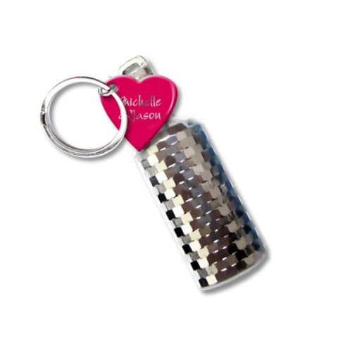 Wine Bottle Keyring with charm