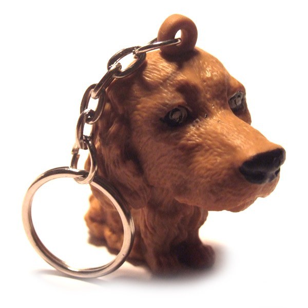 Dog Keyring - Mid Brown