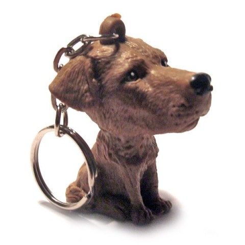 Dog Keyring - Dark Brown