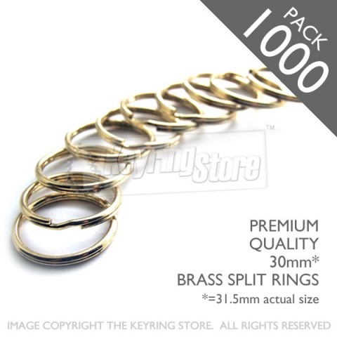 32mm Premium Brass Split Rings PACK 1000