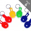 PACK 6 Table Tennis LED Torch keyring
