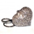 Heart Diamante Keyring