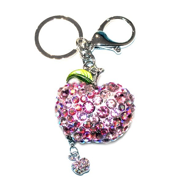 Apple Diamante Keyring