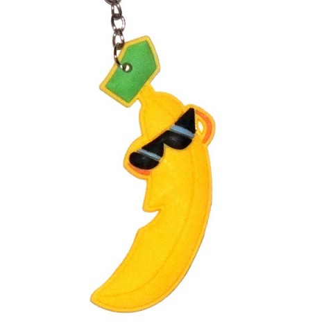 Smiley Banana Keyring