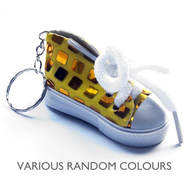 Sports Shoe Trainer Keyring - Bright colours