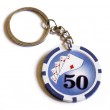 Casino Poker Chip Keyring