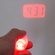 Projector torch clock projection keyring