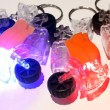 PACK 6 Motorbike LED Torch keyring